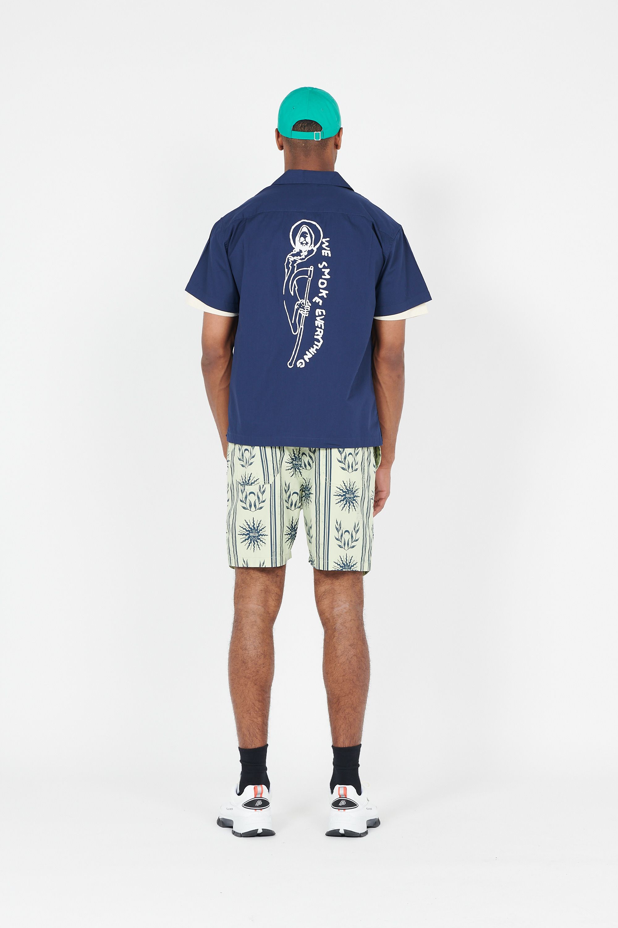 OBEY Chemise OYSTER WOVEN Bleu