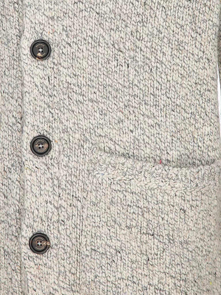 ELEVENTY Kaschmir Strickjacke hellgrau