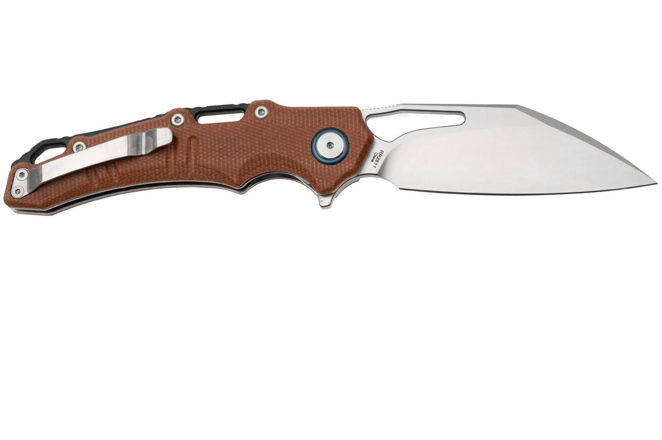 Rough Ryder RR2611 Satin D2, Brown Micarta, zakmes
