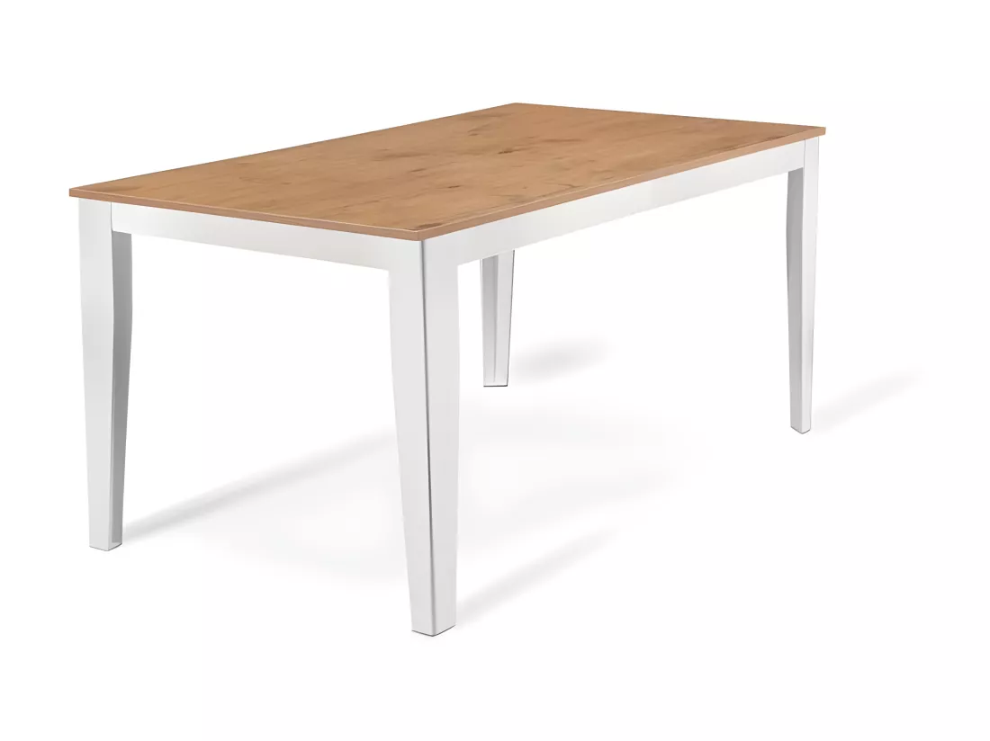 Big Table extensible (156/316 x 90 cm) en Mélamine Blanc