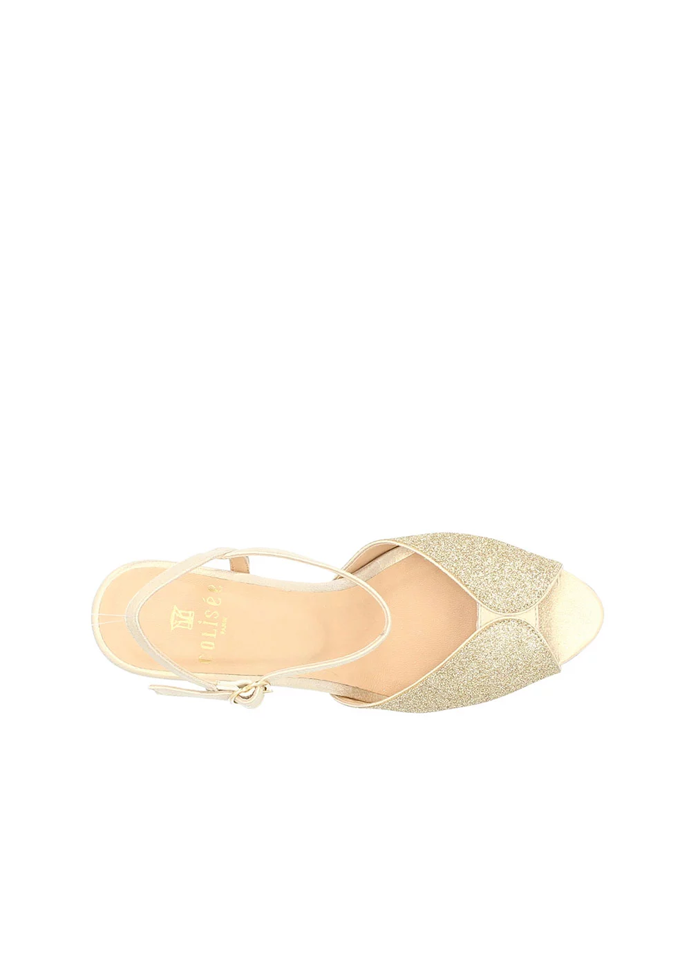 SANDALE MAGUELONE CUIR PLATINE