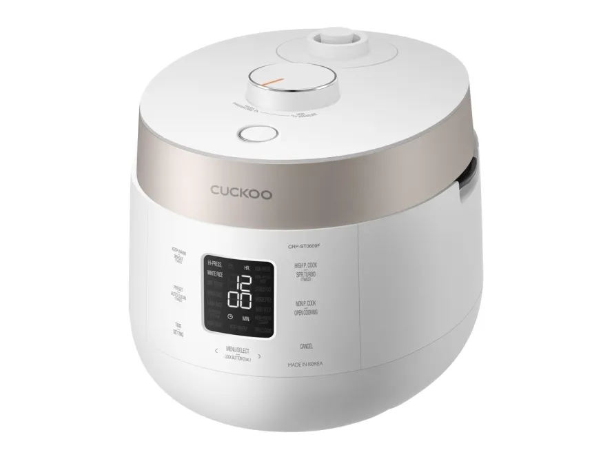 Cuckoo CRP-ST0609F, Champagne, Hvid, 1,08 L, LCD, Knapper, Dreje, Berøring, 880 W, 220 - 240 V