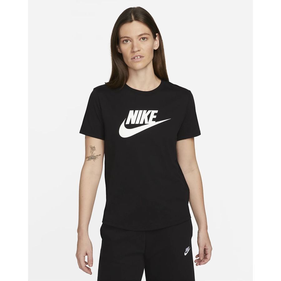 Nike T-Shirt NSW Essentials - Noir/Blanc Femme