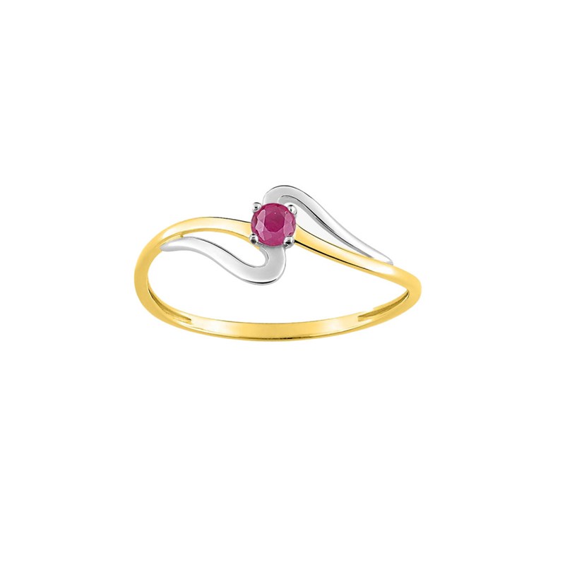Bague femme - rubis - Or 18 Carats