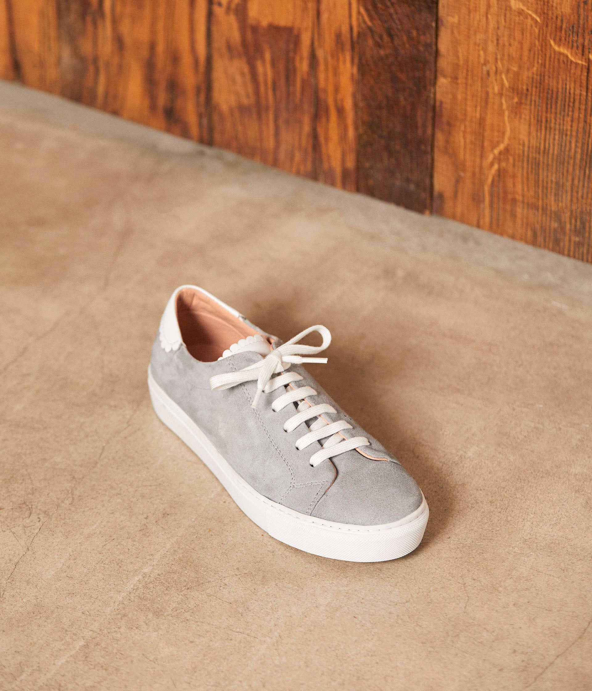 Baskets velours bleu Suzanne
