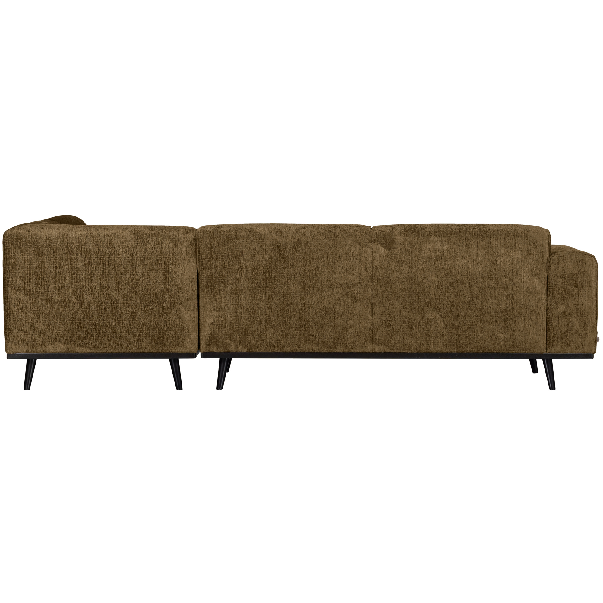 Hoekbank Statement Statement Hoekbank Rechts - Structure Velvet - Brass