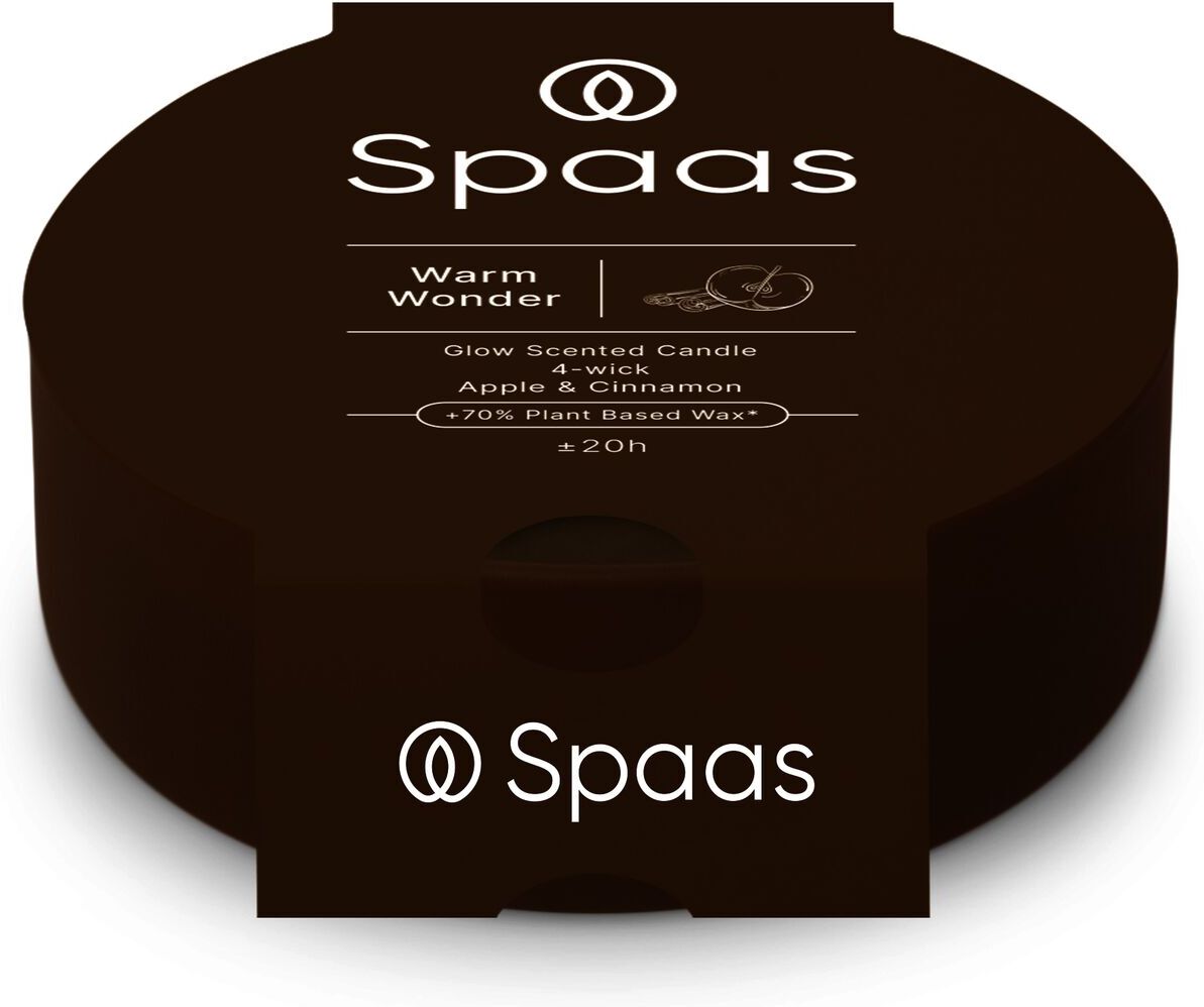 Spaas geurkaars Essential collection Warm Wonder bruin 20 uur D 13 H 4,5 cm