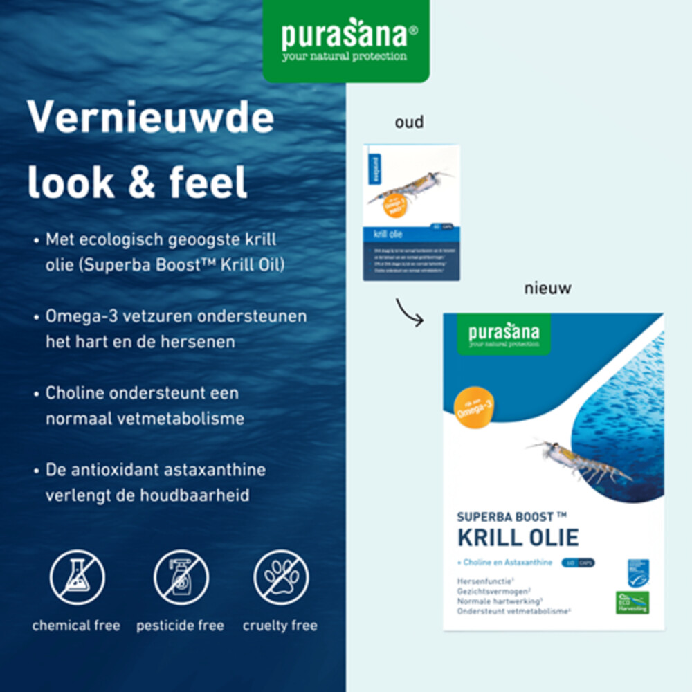 Purasana Krill Olie 60 Capsules