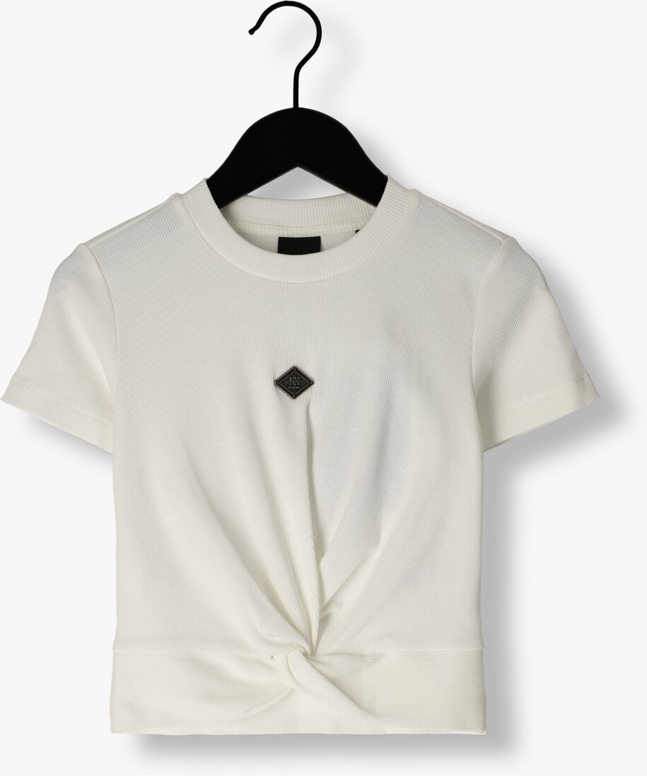 NIK & NIK witte nik & nik t-shirt knot rib t-shirt