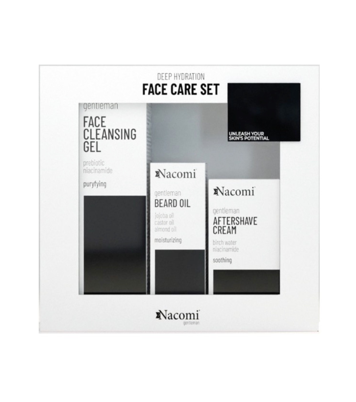 Nacomi - Conjunto de cuidados faciais para homem Gentleman
