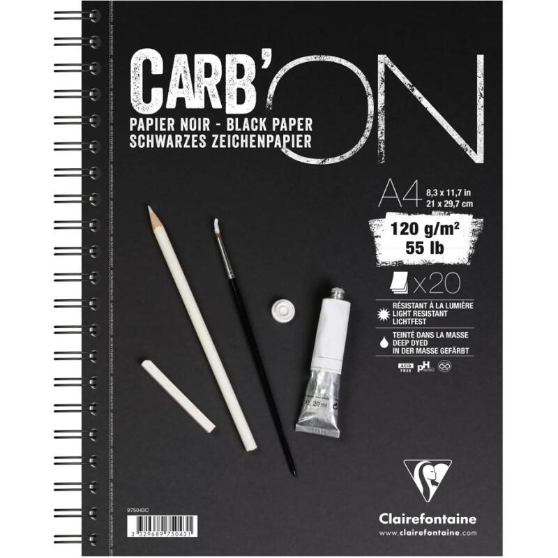 Carb'ON bloc spiralé 20F A4 120g