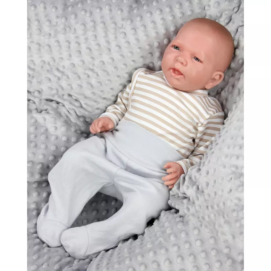 TupTam Baby Langarm Wickelbody im 5er Set beigeweiß