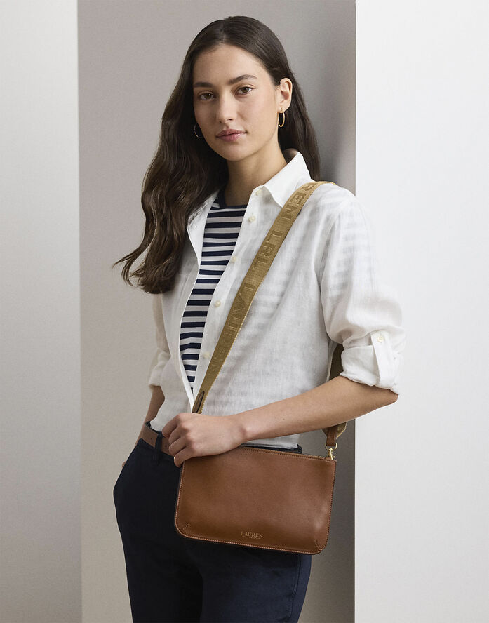 Lauren Ralph Lauren NTRL SMTH/WEB-LANDYN-CXB-MED Lauren tan