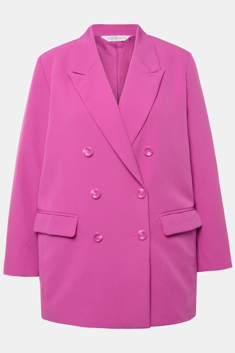 Blazer, Straight Fit, doppelreihig, Revers, Langarm