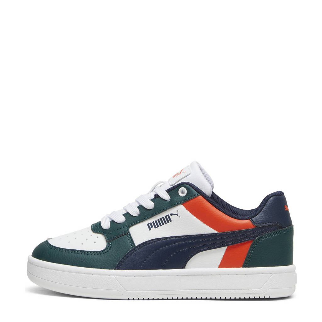 Puma Caven 2.0 Blocksneakers wit/donkergroen/donkerblauw