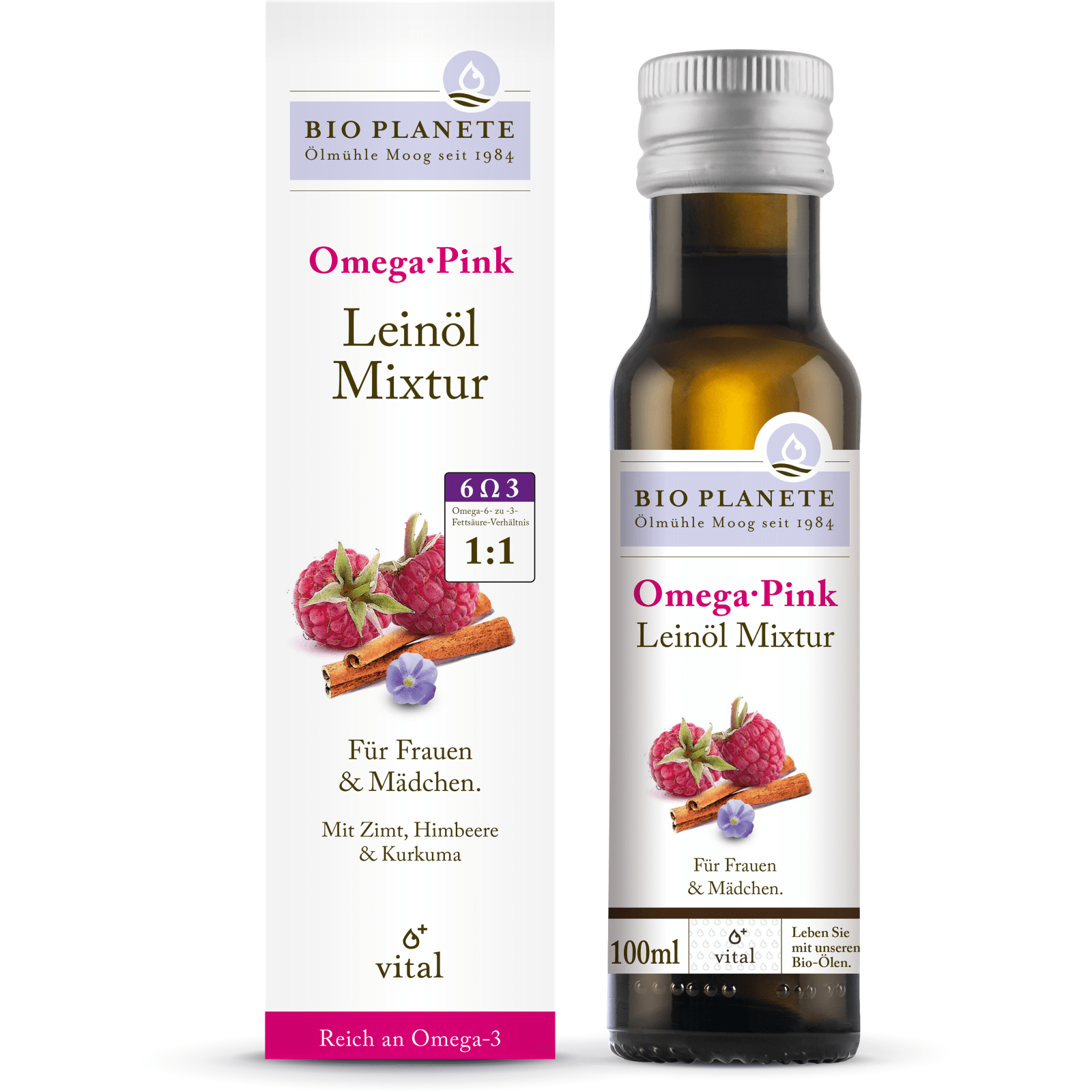 Omega Pink Leinölmixtur bio (100ml)