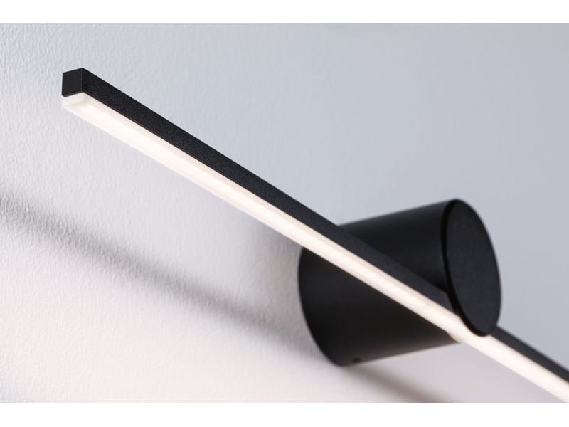Paulmann Spiegelleuchte LED Sava 5W Schwarz Spiegelrohrleuchte mit Schutzart IP44