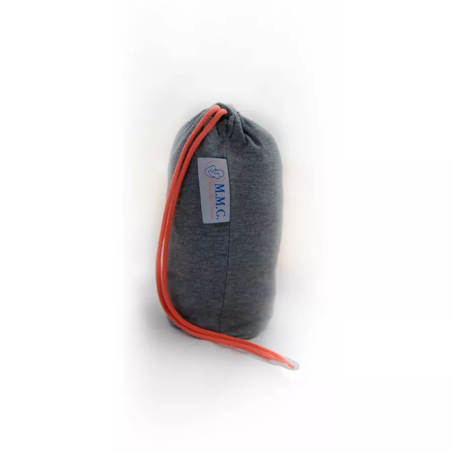 M.M.C. Babytragetuch Mit Vordertasche 510 cm x 55 cm, elastisch Grau