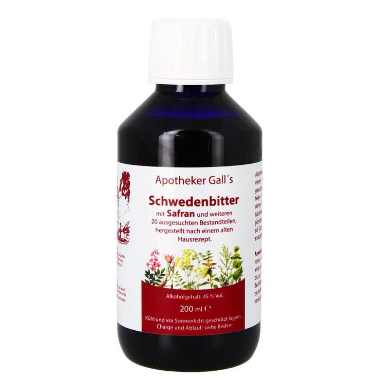Schwedenbitter mit Safran Lösung, 200 ml