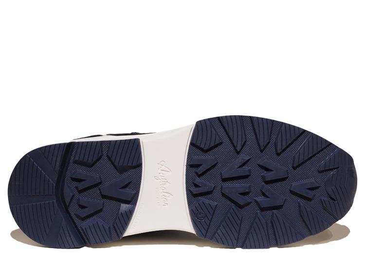 Australian Footwear Connery Leather Blue Grey Orange