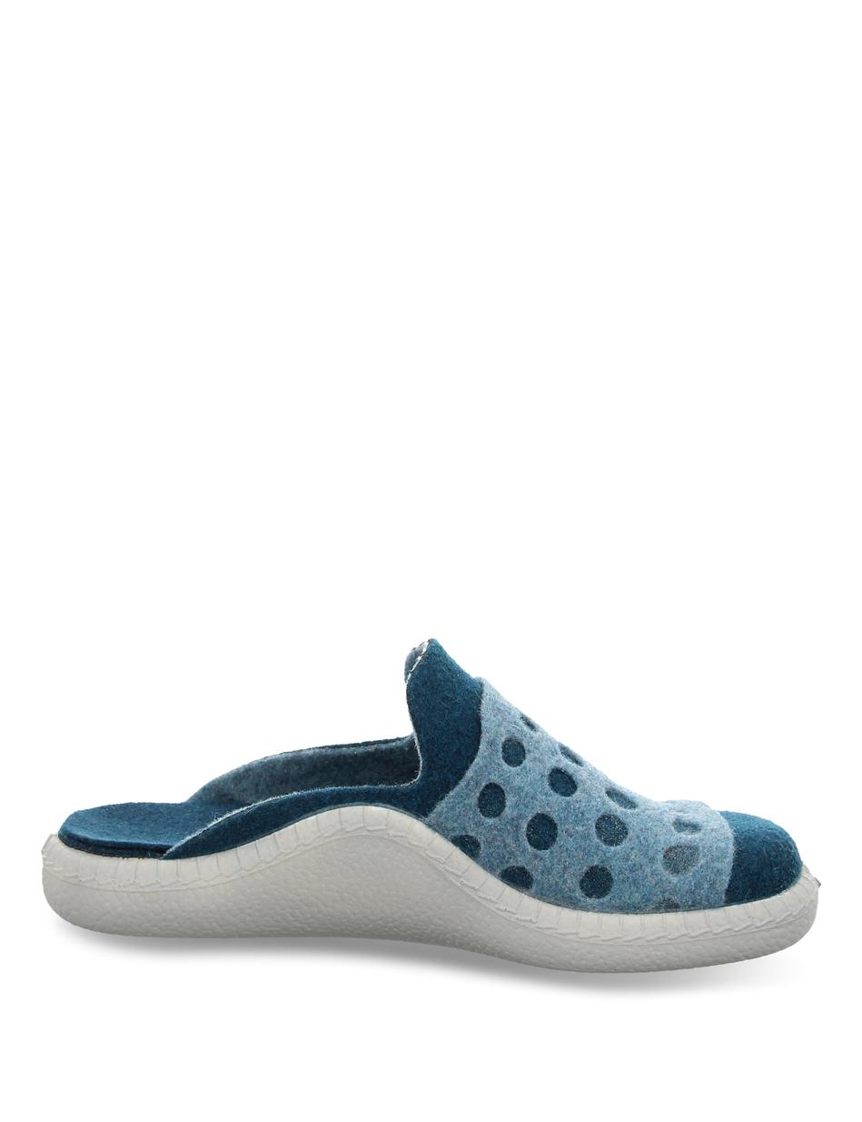 Hausschuh Monaco Damen 64, petrol-k