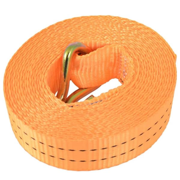 vidaXL Jekkestropper med skralle 10 stk 1 tonn 6mx38mm oransje