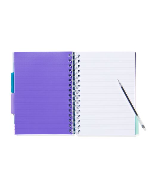 cahier à spirale 4-en-1 A5 ligné