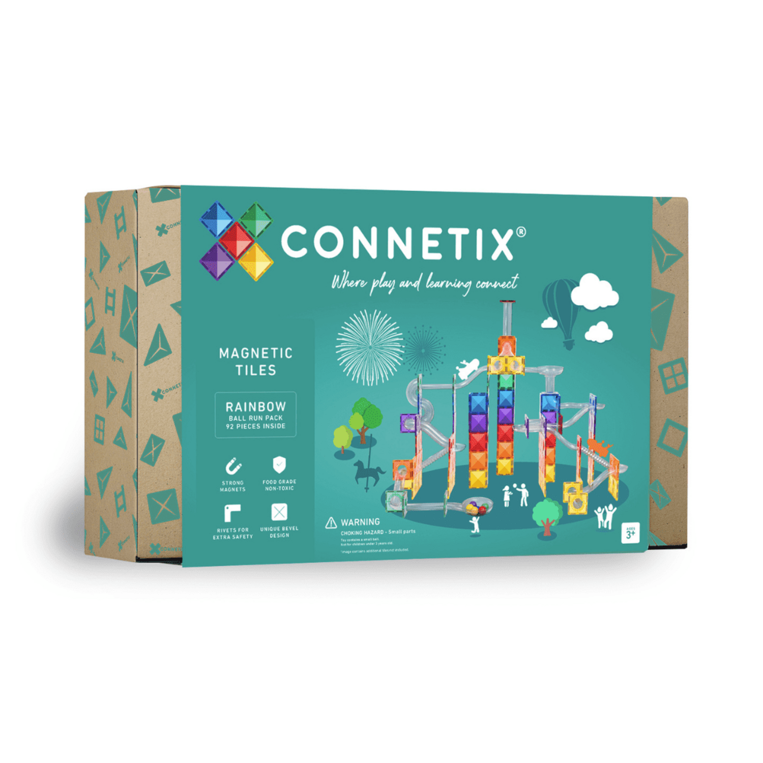 Connetix | Rainbow Ball Run Pack I 92 pc