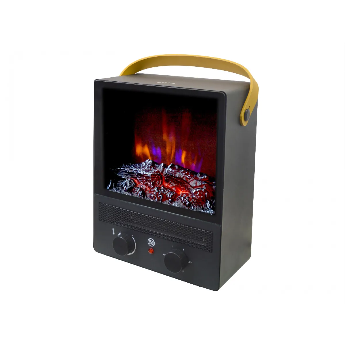 Purline CHE-90 Cheminée Portable - Noir