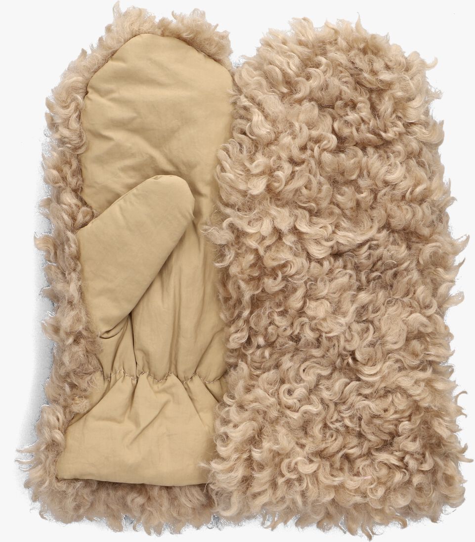 ANOTHER LABEL beige another label handschoenen lena fur gloves