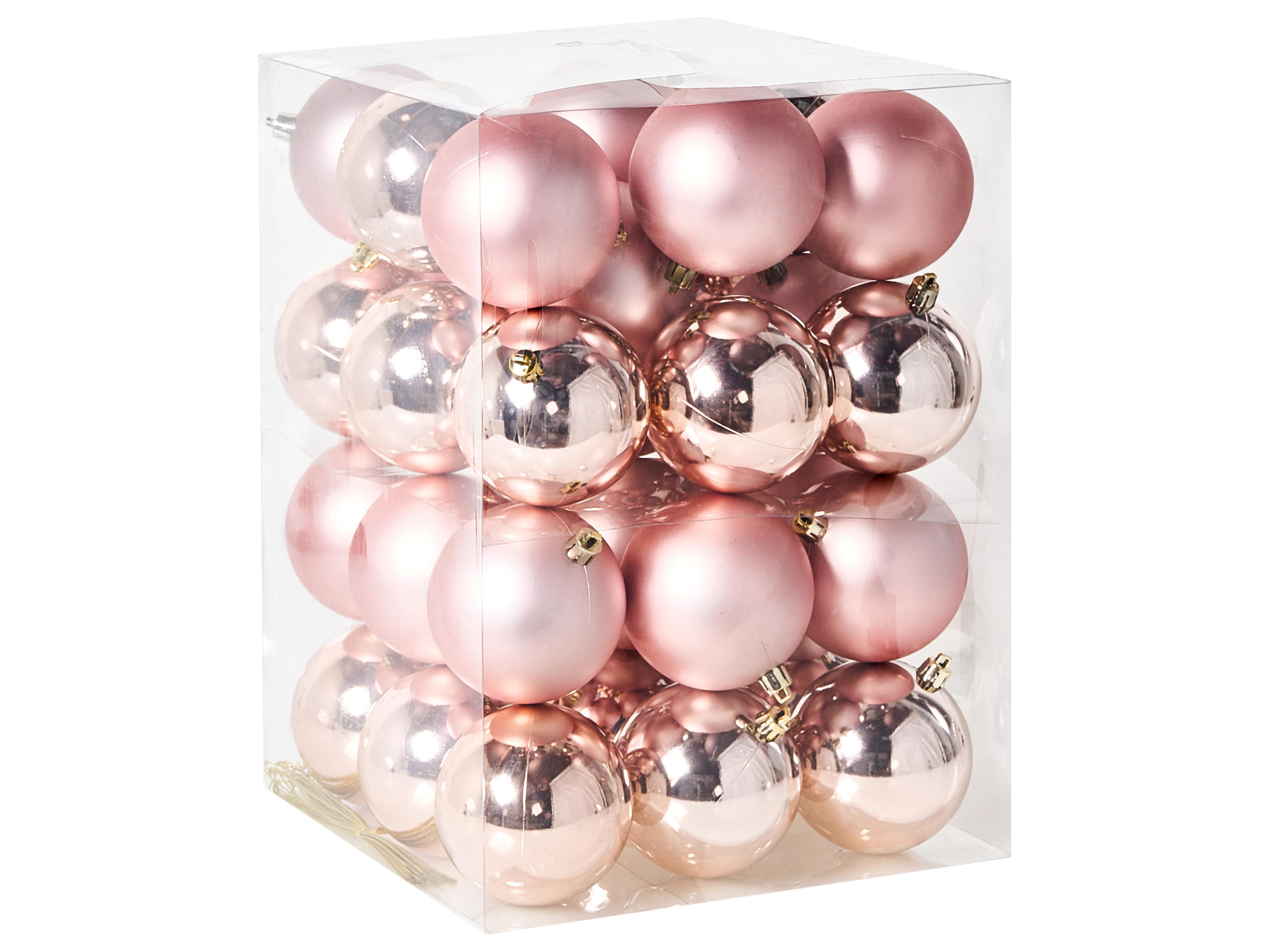 Set van 36 kerstballen BYGDIN Roze