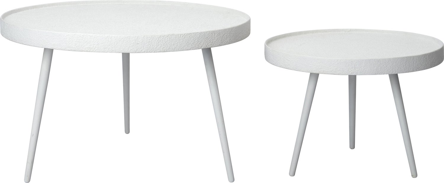 Intratuin bijzettafel Bes wit D 70 H 36 cm