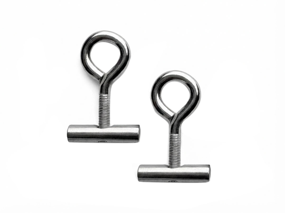 040parts 5 mm railstopper met schroefoog - Set van 2