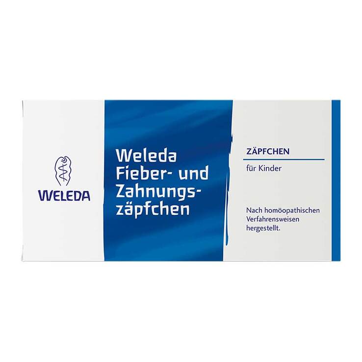 Weleda Fieber- und Zahnungszäpfchen, 10 St