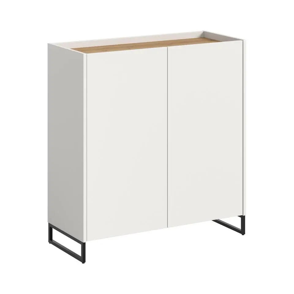 Hioshop Drive schoenenkast 2 deuren wit