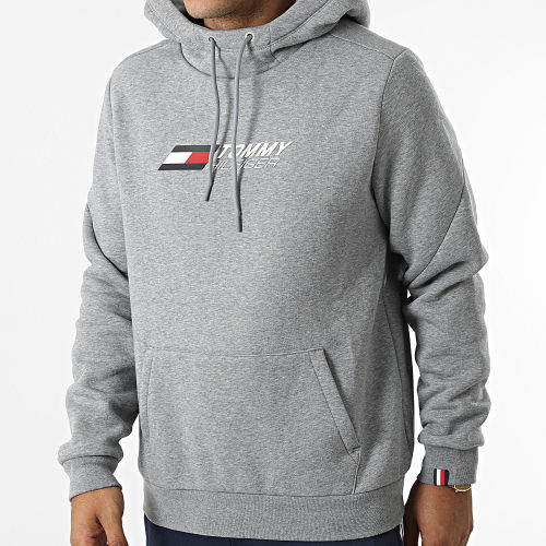 Sweat Capuche 7926 Gris Chiné