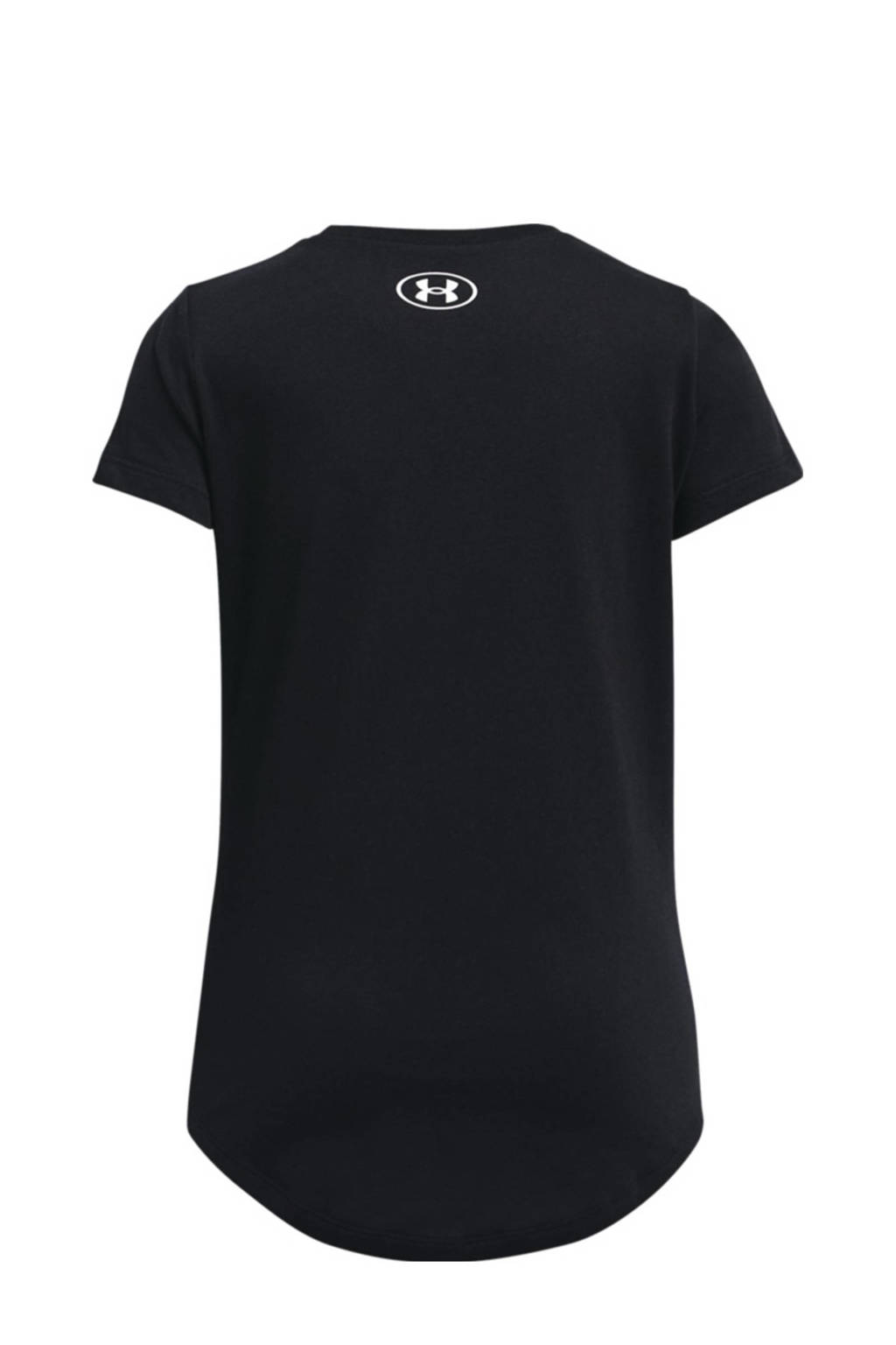 Under Armour sportshirt zwart/wit
