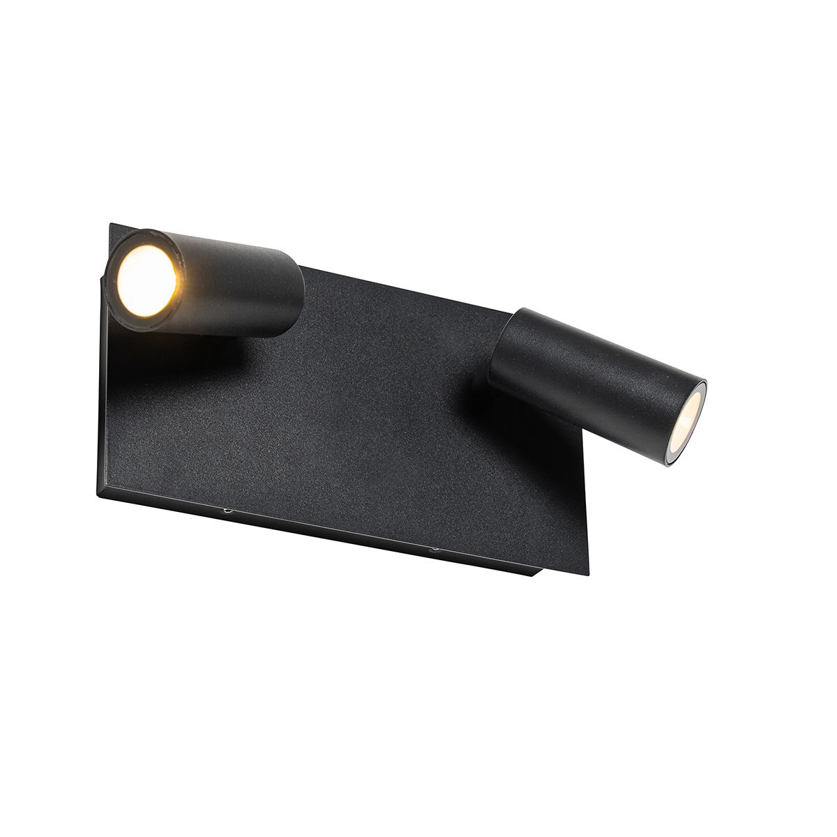 Moderne buiten wandlamp zwart incl. LED 2-lichts IP54 - Simon