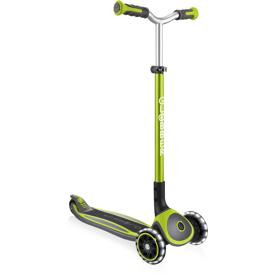 GLOBBER MASTER LIGHTS lime grün, mit Leuchtrollen