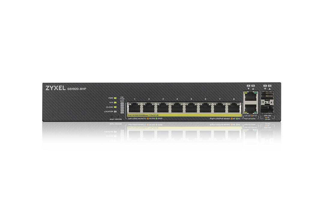 PoE+ Switch GS1920-8HPv2 10 Port<br>Smart-Managed