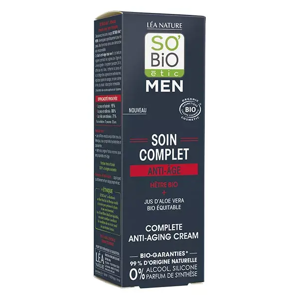 So'Bio Étic Men Complete Anti-Aging Care Organic Beech 50ml