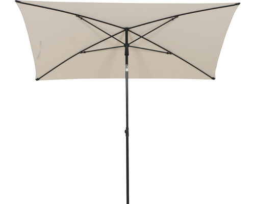 City center paalparasol Siena Garden 140 x 210 cm Polyester Aluminium antraciet Handzwengel opvouwbaar rechthoekig