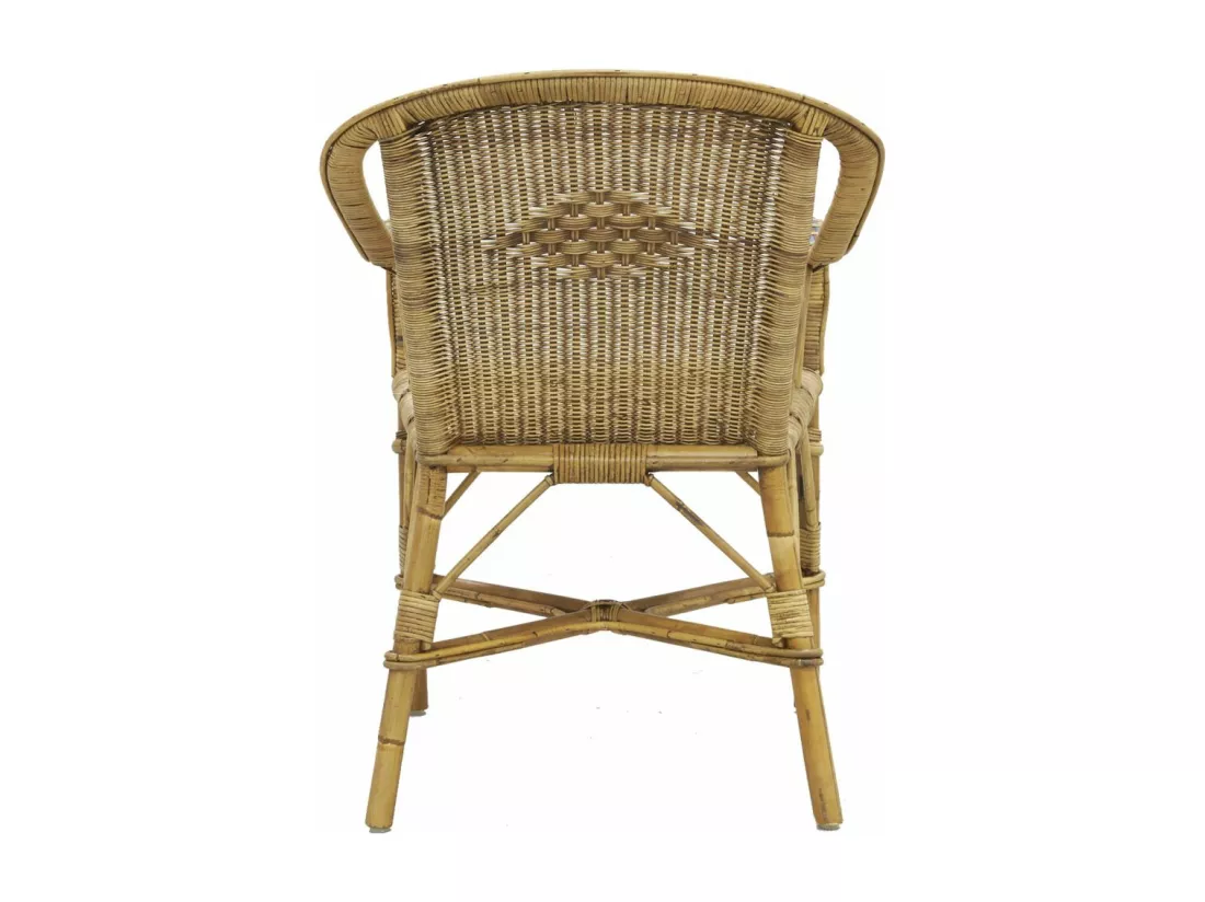 Fauteuil en manau et rotin Victor