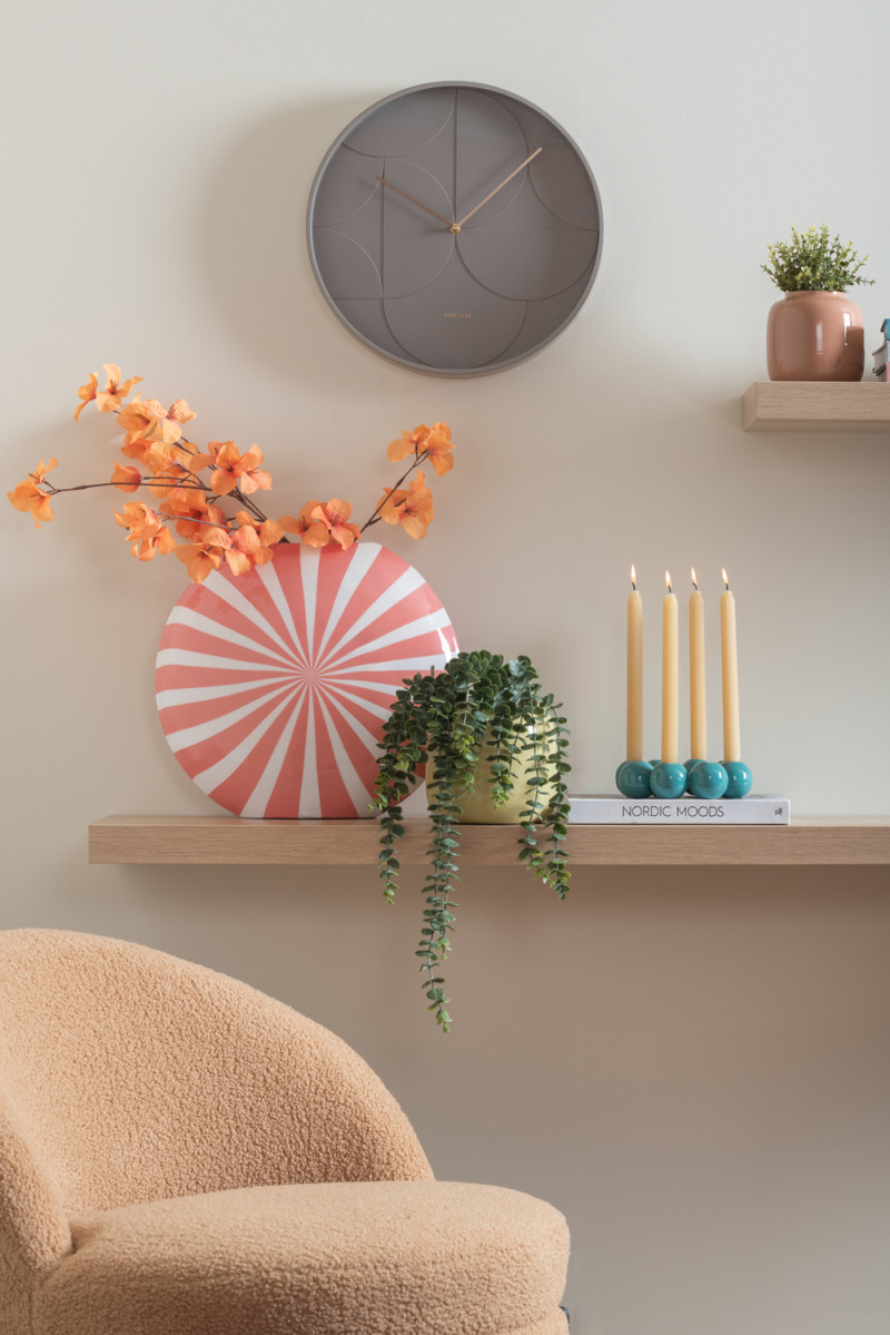 Candle Holder Bubbles Round