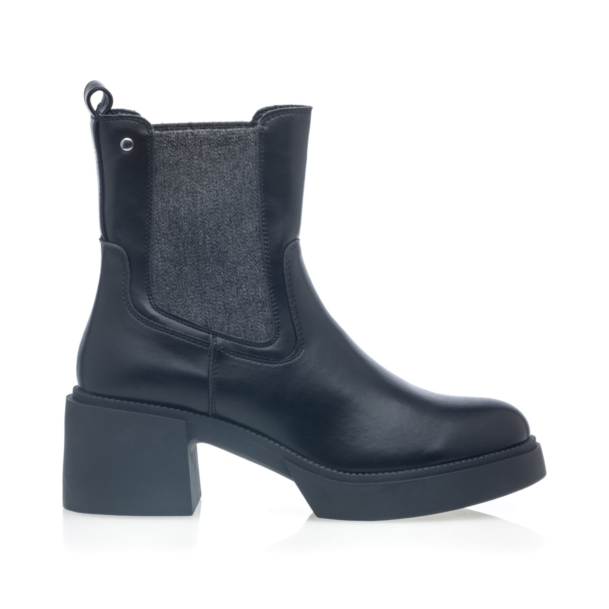 Boots chelsea à talon Femme noir