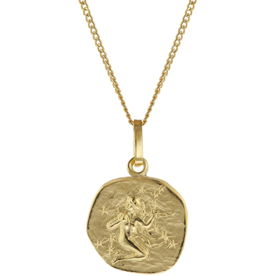 trendor Kinder-Halskette mit Sternzeichen Jungfrau 3338K Gold gold