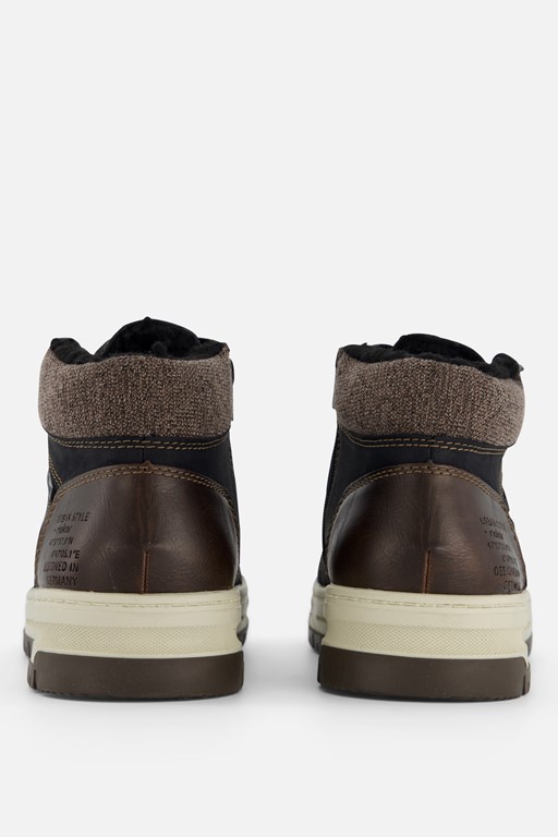 Rieker Veterboots zwart Nubuck