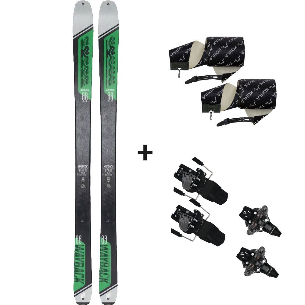 K2 Wayback 88 22/23 Tourenski Komplettset & Fischer Bindung & Fell