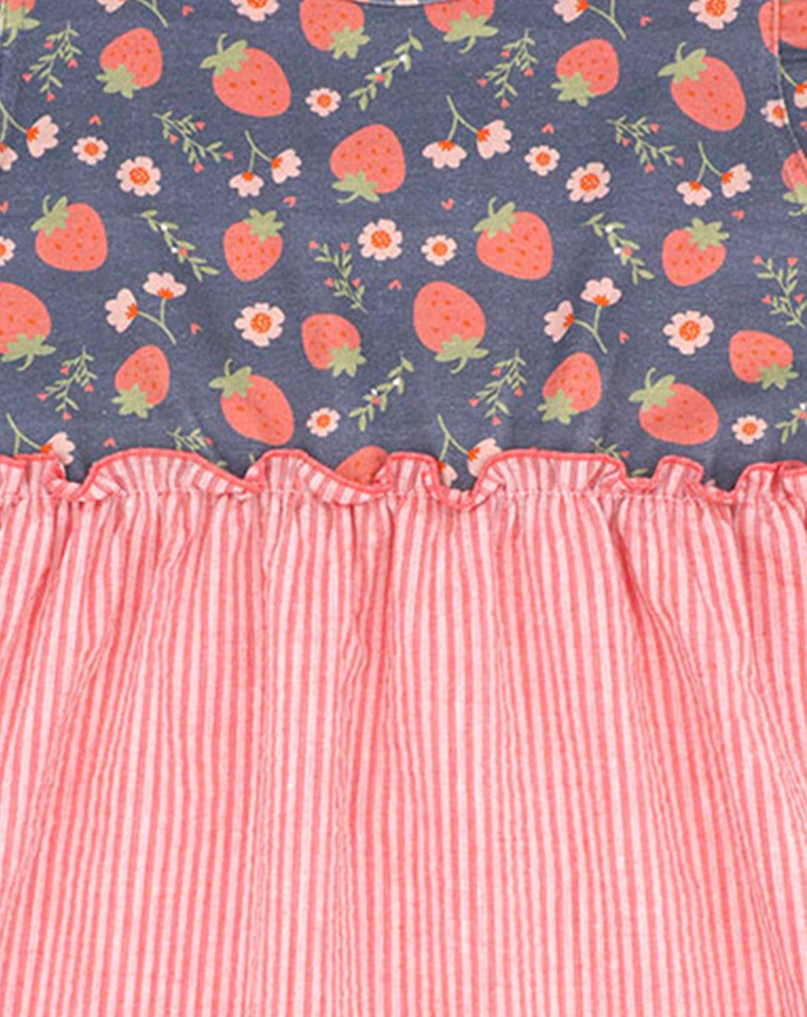 Jerseykleid ERDBEEREN in peach