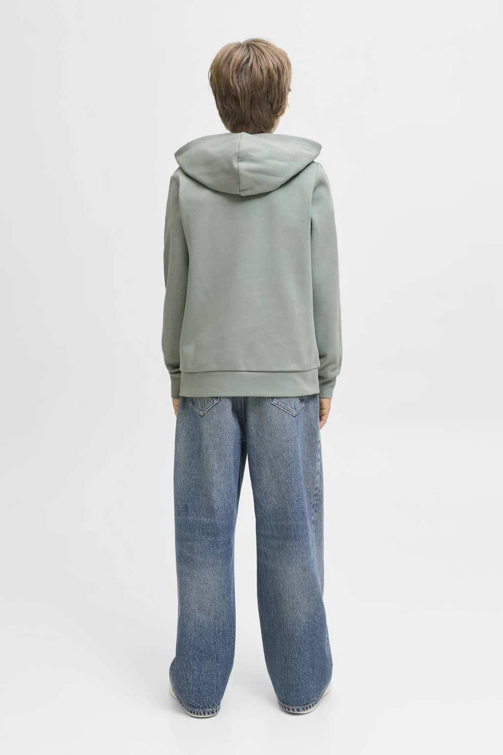 JACK & JONES JUNIOR hoodie lichtgroen